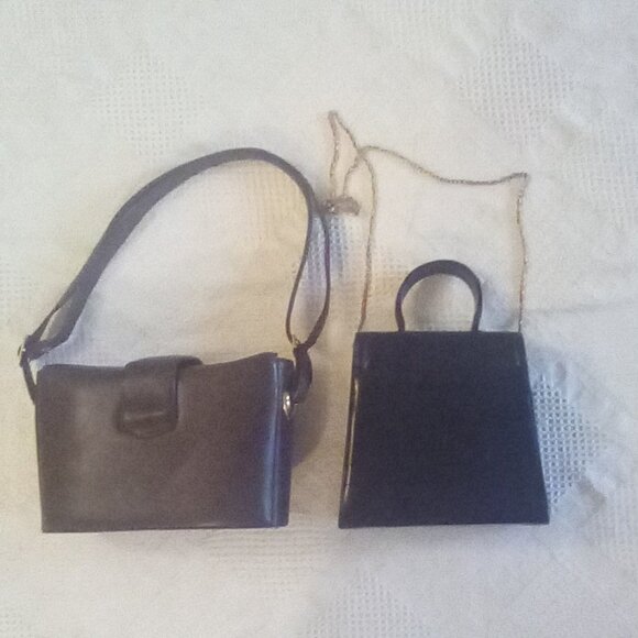 VTG Cosette And Frenchy Of California Leather Box Like Bags. - Picture 3 of 12